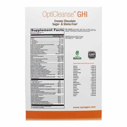 OptiCleanse GHI Sugar & Stevia Free, XYM